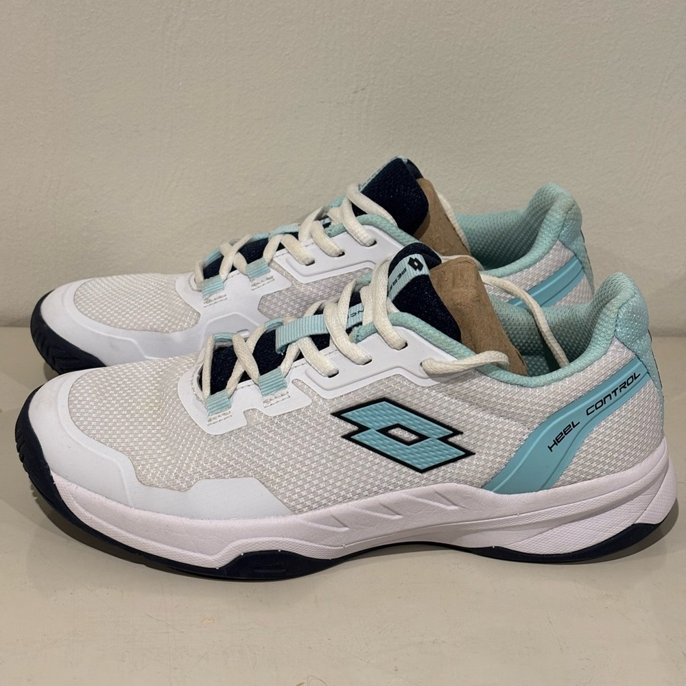 Lotto Mirage 600 III Women's Tennis Shoe (White/Blue)